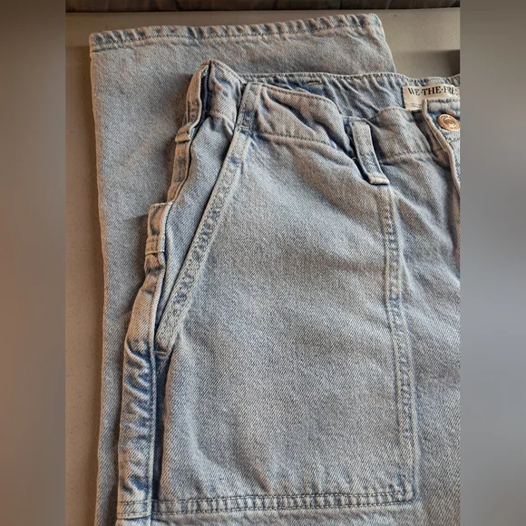 We The Free Blue Flare Wide Leg Jeans Size 29 - Picture 6 of 12